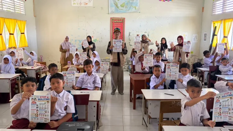 Mahasiswa KKN USK Edukasi Anti Bullying dan Pancasiaga di SD Bandar Baru