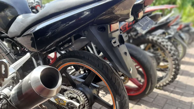 Polisi Sita Puluhan Unit Sepeda Motor Berkenalpot Brong di Banda Aceh