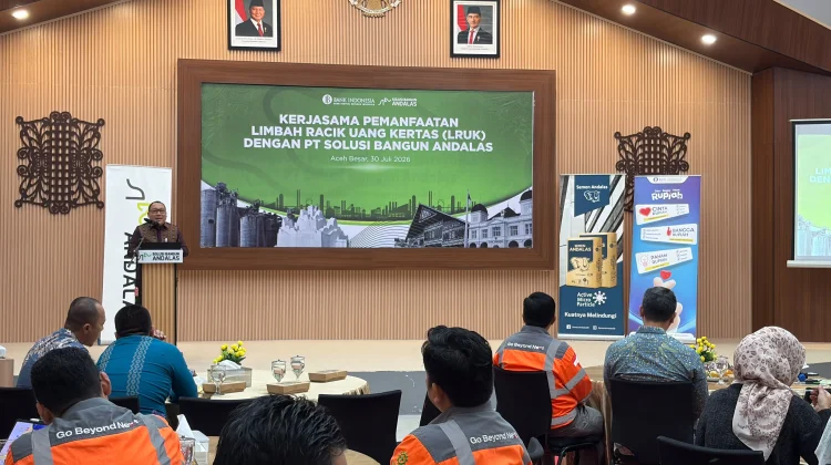 BI Bersama PT. SBA Kerjasama Pemanfaatan Limbah Uang Kertas