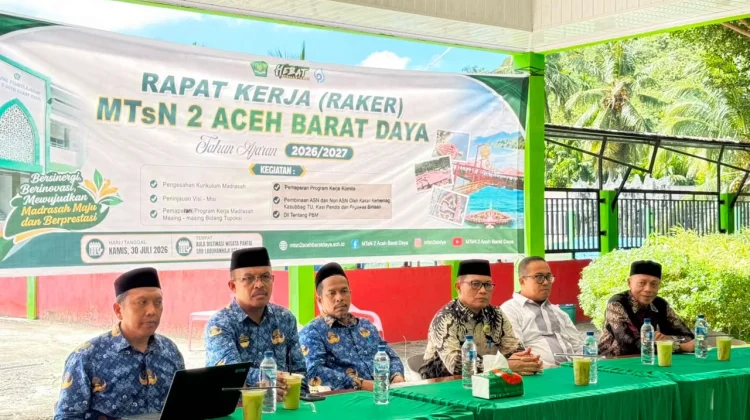 Raker MTsN 2 Aceh Barat Daya Bahas Ragam Program Strategis