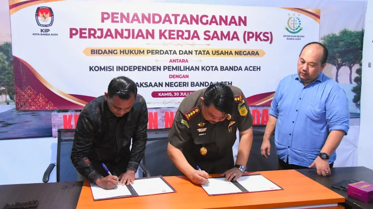 Perkuat Integritas Pemilu, KIP Banda Aceh Jalin Kerja Sama dengan Kejari Banda Aceh