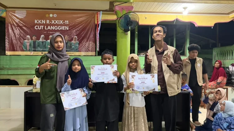 Festival Anak Sholeh Semarakkan Meunasah Gampong Cut Langien