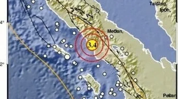 Gempa Magnitudo 3,4 Guncang Wilayah Tenggara Aceh Selatan