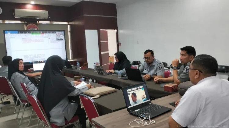 Kemenkum Aceh Harmonisasi Raperbup Kekayaan Intelektual Nagan Raya