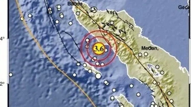 Gempa Magnitudo 3,6 Guncang Aceh Barat, Tidak Berpotensi Tsunami