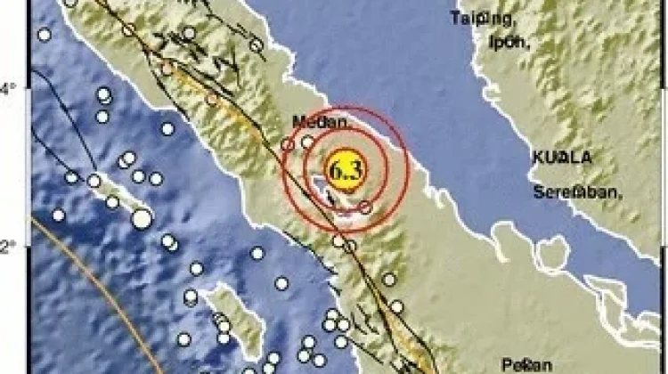 Gempa 6,4 Magnitudo Guncang Simalungun Sumut, Getaran Kuat Terasa hingga Banda Aceh