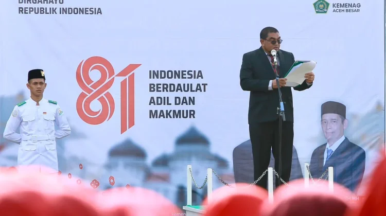 HUT Ke-81 RI di Kemenag Aceh Besar, Bicara Tentang Kemajuan Teknologi dan Hati Nurani