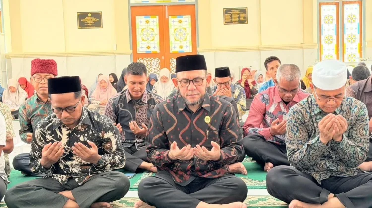 Jajaran Kanwil Kemenag Aceh Ikuti Gema Selawat Kebangsaan