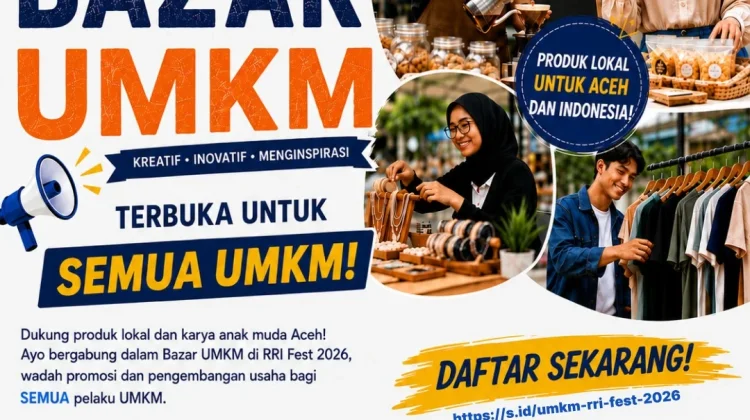 RRI Fest 2026 Hadirkan Bazar UMKM, Wadah Promosi Produk Lokal Aceh