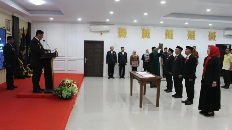 Kemenkum Aceh Lantik Empat Pejabat Penyidik Pegawai Negeri Sipil
