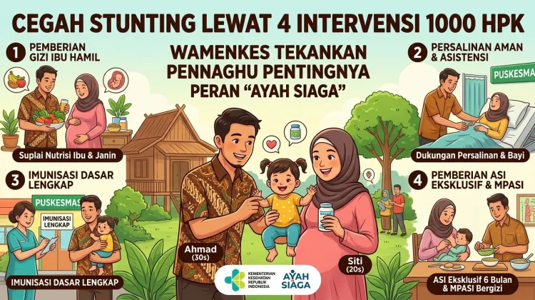 Peran Ayah Jadi Kunci Cegah Stunting sejak 1.000 HPK