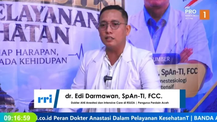 Dari Pasien Kritis hingga Meja Operasi, Cerita Edi Darmawan jadi Dokter Anestesi