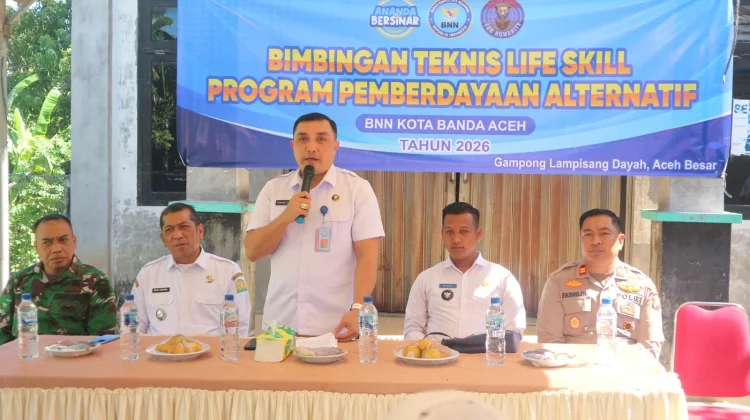BNN Kota Banda Aceh Dorong Warga Lampisang Dayah Kembangkan Usaha Legal