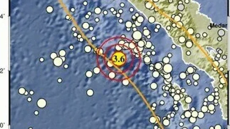 Gempa Bumi Berkekuatan Magnitudo 3,6 Mengguncang Simeulue