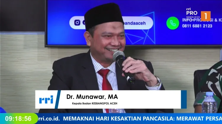 Kesbangpol Aceh Dorong Penguatan Nilai Pancasila bagi Generasi Muda