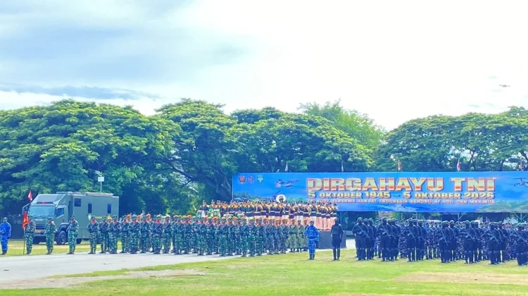 Personel Musik Militer Kodam IM Sukses Tampil di HUT ke-81 TNI di Aceh
