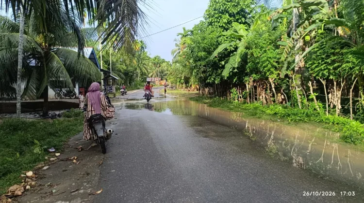 Krueng Woyla Meluap, Sejumlah Desa Terendam - RRI.co.id