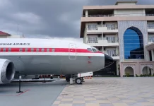 Mock-up Pesawat Boing di Asrama Haji Embarkasi Aceh Diresmikan