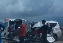 Innova Reborn Kecelakaan di Tol Sibanceh, Satu Orang Meninggal Dunia