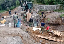 Pemasangan Gorong-Gorong Aramco di Tawar Begi Capai 60 Persen