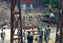 TNI Percepat Pembangunan Jembatan Gantung Burni Bius, Aceh Tengah