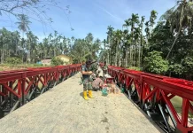 Pembangunan Jembatan Bailey Desa Kubu, Aceh Utara Capai 98 %