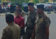 Satpol PP WH Amankan Pengemis di Simpang Jambo Tape Banda Aceh