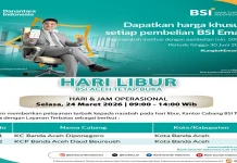 Sebanyak 22 outlet BSI di Aceh tetap beroperasi Selama Libur Idul Fitri 1447 H