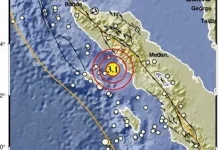 Gempa Magnitudo 3,1 Guncang Aceh Selatan, Tidak Berpotensi Tsunami