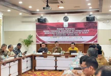 Sekda Aceh Kumpulkan 15 SKPA Tindaklanjuti Hasil Monev TKD 2026