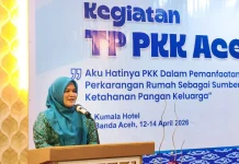 Kader PKK Aceh Diminta Optimalkan Pekarangan untuk Ketahanan Pangan Keluarga