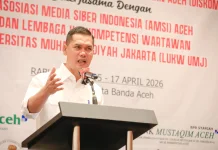 Sekda Aceh Buka UKW dan Seminar Nasional AMSI Aceh