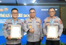 Bidhumas Polda Aceh Raih Dua Penghargaan dalam Rakernis Humas Polri 2026