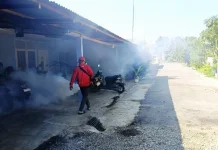 Kasus DBD Ditemukan, Puskesmas Blang Bintang Lakukan Fogging