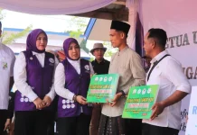 Masyarakat Geudeubak Aceh Utara Terima Bantuan Sumur Bor