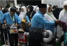 Kloter Perdana Embarkasi Aceh Bersiap menuju Madinah