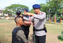 Kapolda Aceh Pimpin Pembaretan 30 Bintara Remaja Satbrimob Polda Aceh