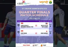 Indonesia Sisakan Dua Wakil di Perempat Final Singapore Open
