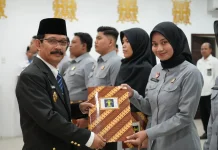Kakanwil Kemenkum Aceh Ingatkan WBBM pada Pelantikan PNS