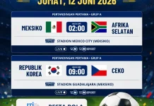 Pertandingan Pembuka Piala Dunia 2026 Digelar 12 Juni, Meksiko Hadapi Afrika