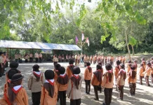 MIN 27 Aceh Besar Kemah di Rindam Iskandar Muda