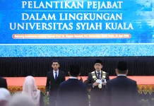 Rektor USK Lantik 11 Pejabat Baru