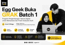 Menu  Egg Geek Buka Pendaftaran GRAK Batch 1