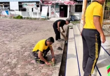 Polsek Panga Gelar Bakti Sosial di Masjid