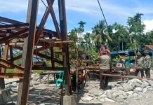 Progres Jembatan Gantung Perintis di Desa Teger Miko Capai 77 Persen
