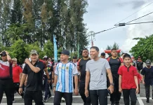 Warga Aceh Jaya Meriahkan Jalan Santai dan Nobar Piala Dunia