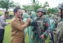Prajurit Batalyon Infanteri 117/KY Laksanakan Tugas Jaga Papua