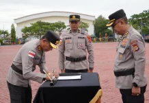 Karorena Polda Aceh Serahkan Jabatan, Kapolda Beri Apresiasi