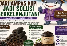 Petani Milenial Aceh Ubah Ampas Kopi Jadi Briket dan Lulur