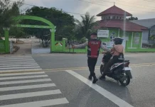 Polres Aceh Jaya Laksanakan Strong Point di MTsN 3 Calang